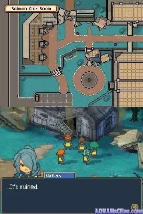 Inazuma Eleven 2 - Kyoui no Shinryakusha - Blizzard (Japan) (Rev 1) screen shot game playing